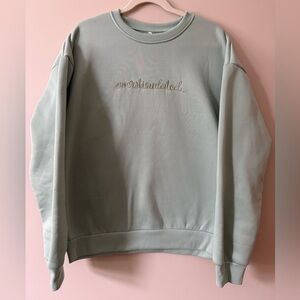 Oversized light sage green Sweatshirt